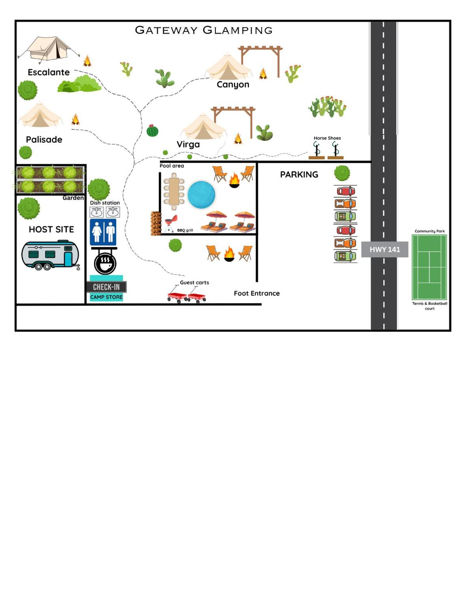 Glamping Campsite Gateway